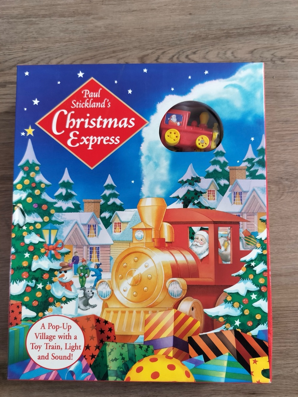 Paul Stickland's Christmas Express Pop-Up Book Wind-Up Train Working Light Sound